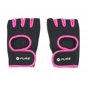 Pure2Improve Fitness Gloves Black/Pink, Neoprene