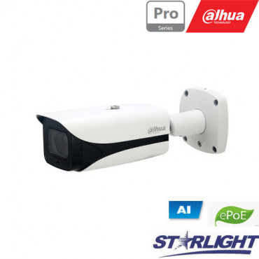 IP kamera AI cilindr. 2MP STARLIGHT su LXIR iki 150m. 1/2.8 ,5.3-64mm, WDR, IP67,IVS, 0.002 Lux