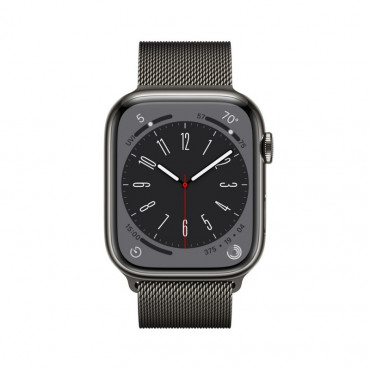 Apple Watch Series 8 MNKX3UL/A 45mm, Smart watches, GPS (satellite), Retina LTPO OLED, Touchscreen, Heart rate monitor, Waterpro
