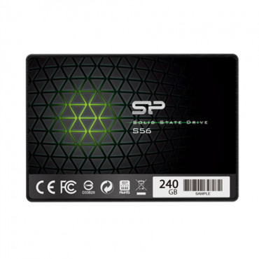 Silicon Power S56 240 GB, SSD form factor 2.5", SSD interface SATA, Write speed 530 MB/s, Read speed 560 MB/s