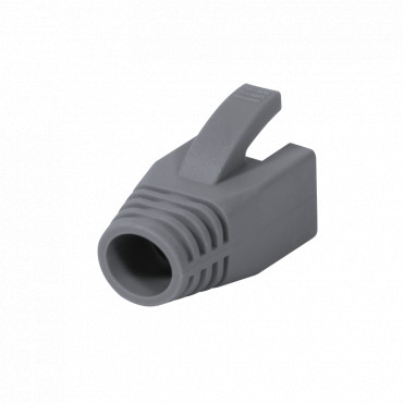 Logilink Modular RJ45 Plug Cable Boot 8mm grey, 50pcs