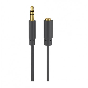 Goobay Headphone and audio AUX extension cable 3.5 mm 3-pin slim 97122