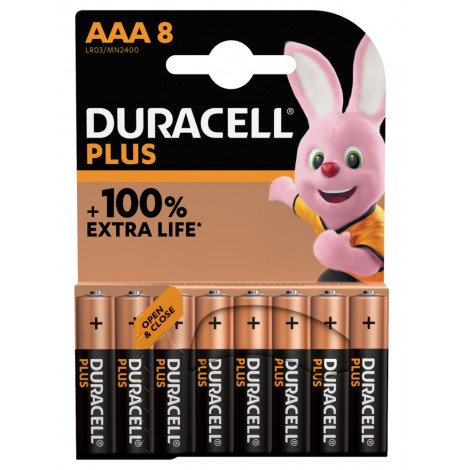 Duracell Plus MN2400 AAA, Alkaline, 8 pc(s)