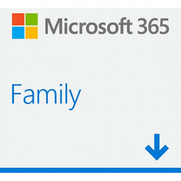 Microsoft 6GQ-00092, M365 Family, ESD, P8, 1 year(s), All Languages