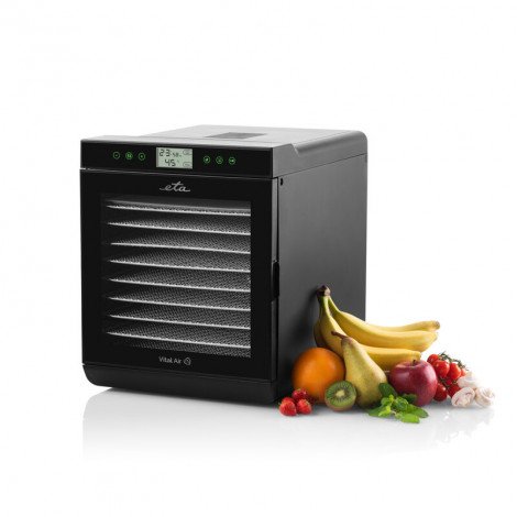 ETA Fruit dryer Vital Air II ETA230290000 Power 245 W, Number of trays 10, Temperature control, Integrated timer, Black