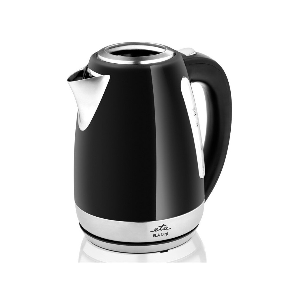 ETA Kettle Ela Digi ETA959890020 Electric, 2200 W, 1.7 L, Stainless steel, 360 rotational base, Black