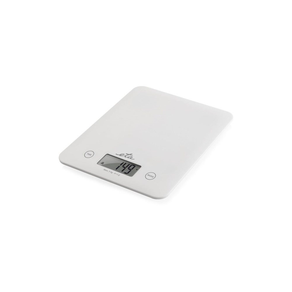 ETA Kitchen scales Lori ETA277790000 Maximum weight (capacity) 5 kg, Graduation 1 g, Display type LCD, White