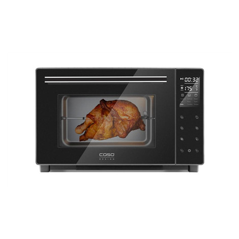 Caso Electronic Oven TO 32 Black, Easy to clean: Interior with high-quality anti-stick coating, Sensor touch, Height 34.5 cm, Wi