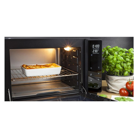 Caso Electronic Oven TO 32 Black, Easy to clean: Interior with high-quality anti-stick coating, Sensor touch, Height 34.5 cm, Wi