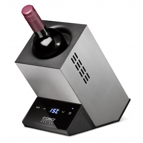 Caso Wine cooler for one bottle WineCase One Free standing, Bottles capacity 1, Inox