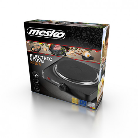 Mesko Hob MS 6508 Number of burners/cooking zones 1, Black, Table top, Electric