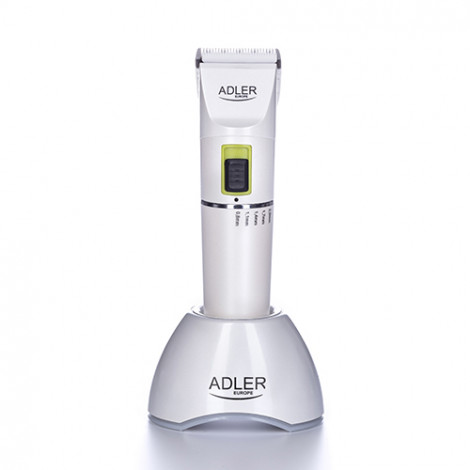 Adler Hair clipper AD 2827 Cordless or corded, Number of length steps 4, White