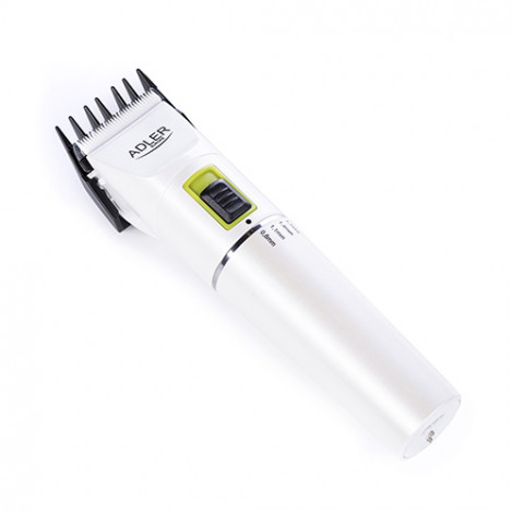 Adler Hair clipper AD 2827 Cordless or corded, Number of length steps 4, White