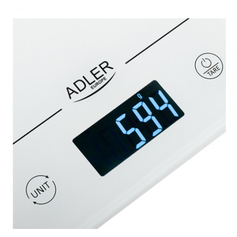 Adler Kitchen scales AD 3170 Maximum weight (capacity) 15 kg, Graduation 1 g, Display type LCD, White