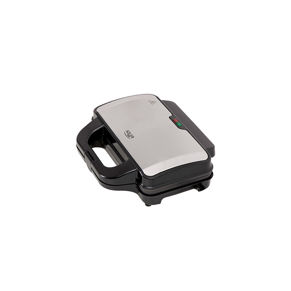 Adler Sandwich maker AD 3043 900 W, Number of plates 1, Number of pastry 2, Black