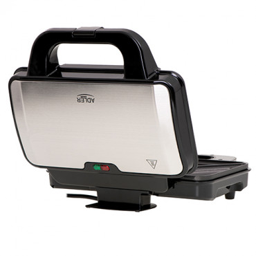 Adler Sandwich maker AD 3043 900 W, Number of plates 1, Number of pastry 2, Black