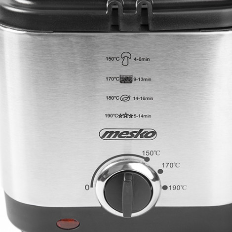 Mesko Deep Fryer MS 4910 Power 900 W, Capacity 1.5 L, Silver