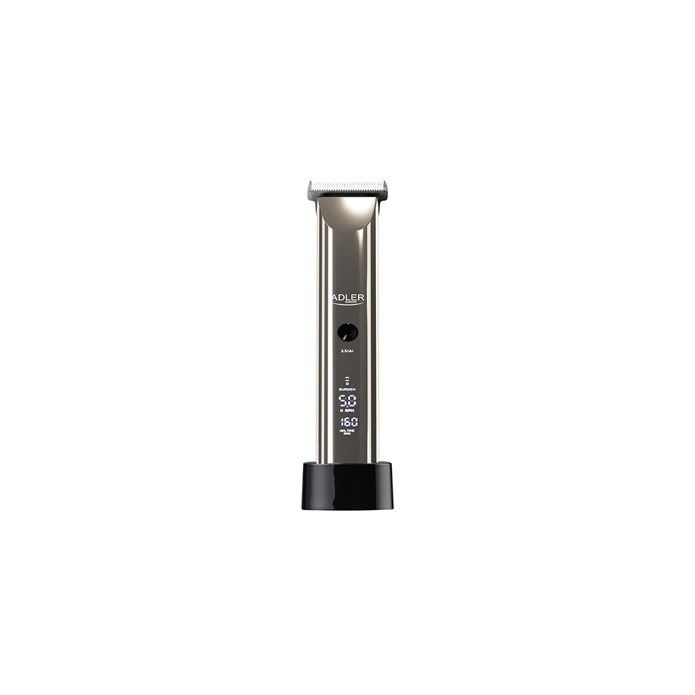 Adler Hair Clipper AD 2834 Cordless or corded, Number of length steps 4, Silver/Black