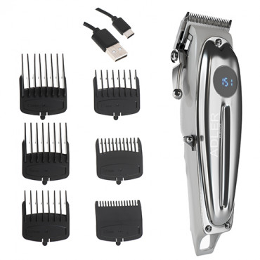 Adler Proffesional Hair clipper AD 2831 Cordless or corded, Number of length steps 6, Silver