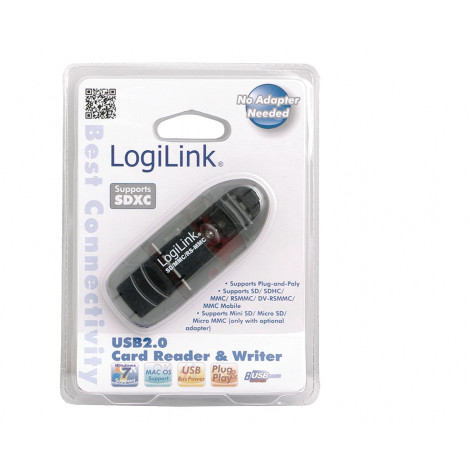 Logilink Cardreader USB 2.0 Stick external for MMC, RS-MMC, SD and SD HC