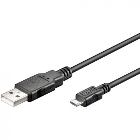 Logilink USB micro-B 180, 1.8m Micro-USB B, USB A, 1.8 m, Black