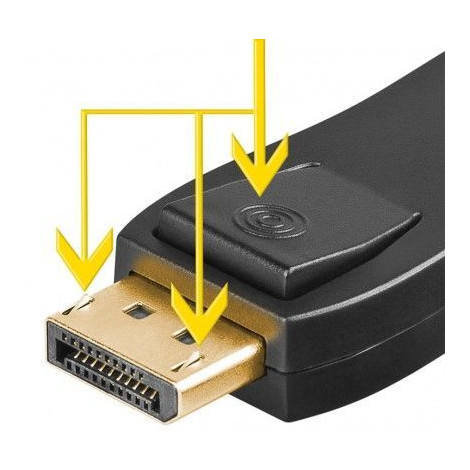 Goobay 51719 DisplayPort/HDMI adapter 1.1, gold-plated