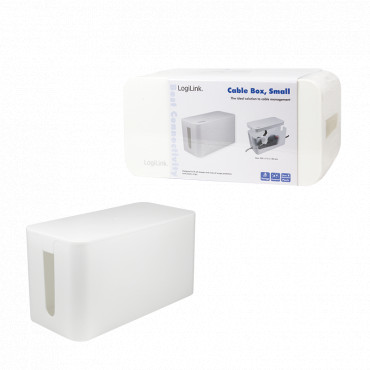 Logilink KAB0061 Cable Box White, small size: 235 x 115 x 120mm