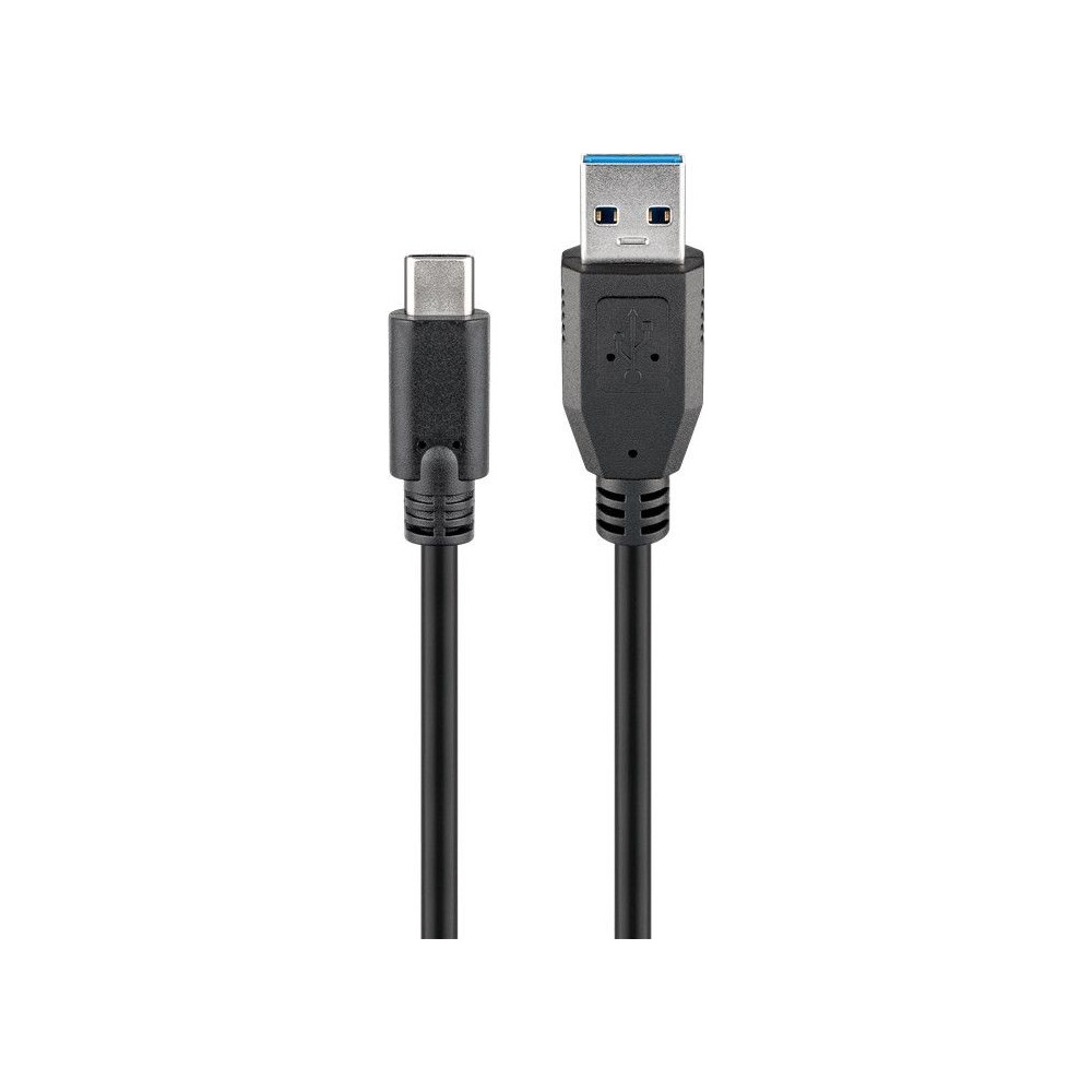 Goobay 71221 USB-C to USB A 3.0 cable, black, 2m