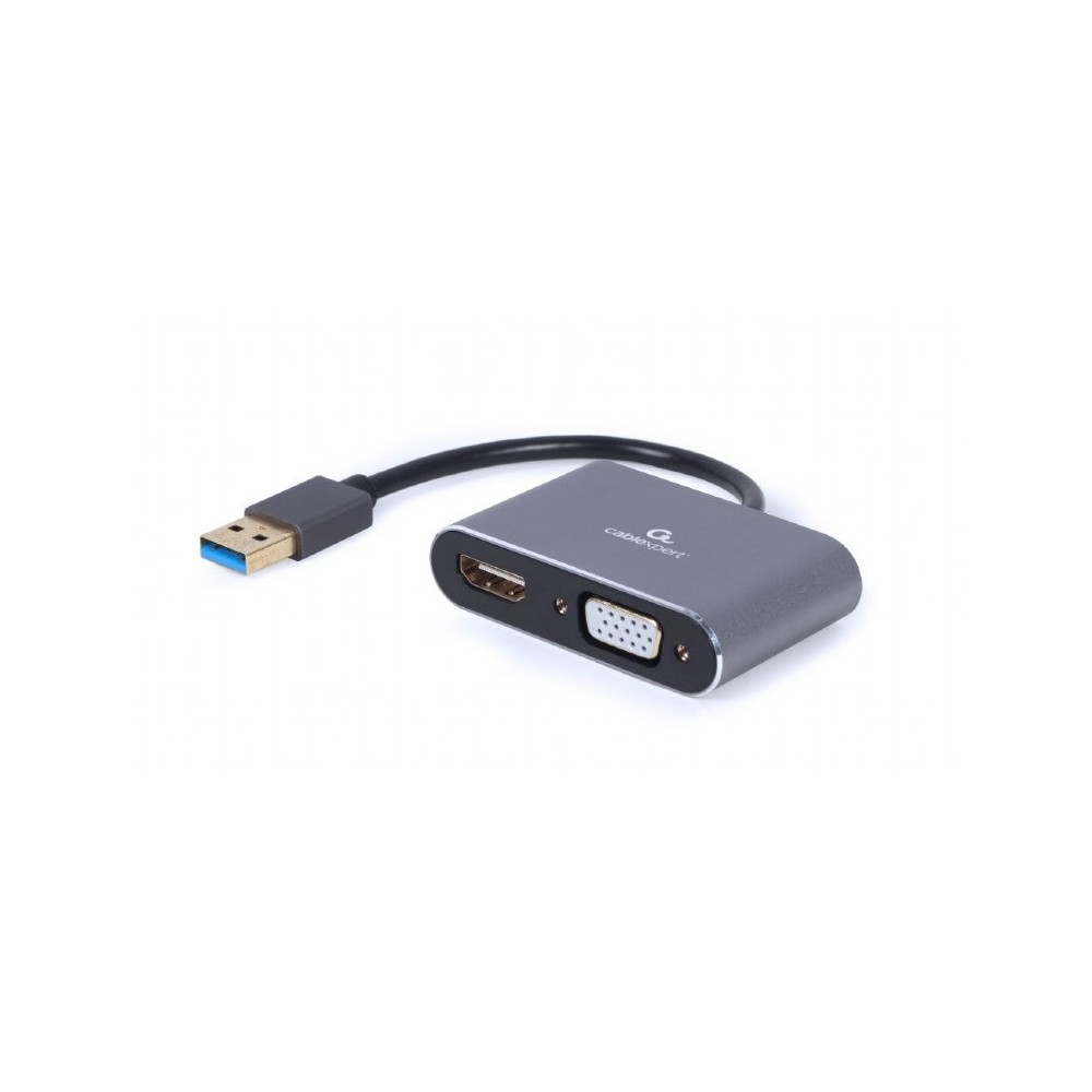 Cablexpert USB display adapter A-USB3-HDMIVGA-01 0.15 m, USB 3.0 Type-A