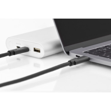 Digitus USB Type-C Connection Cable AK-300139-010-S USB Male 3.1 Gen 2 (Type C), USB Male 3.1 Gen 2 (Type C), Black, 1 m