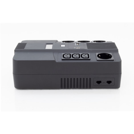 Digitus All-in-One UPS, 800VA/480W, LED 12V/9Ah x1, 4x CEE 7/7,3x IEC C13, USB, RJ45