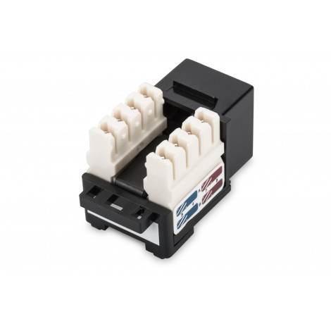 Digitus Class E CAT 6 Keystone Jack DN-93601 Unshielded RJ45 to LSA, Black