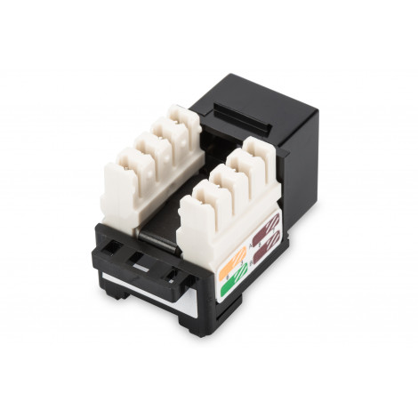 Digitus Class D CAT 5e Keystone Jack DN-93501 Unshielded RJ45 to LSA, Black