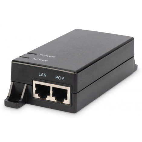 Digitus Gigabit Ethernet PoE Injector DN-95102-1 Ethernet LAN (RJ-45) ports 1xRJ-45 10/100/1000 Mbps Gigabit, 802.3af PoE