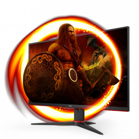 AOC Monitor 24G2ZE/BK 23.8 ", IPS, FHD, 1920 x 1080, 16:9, 1 ms, 350 cd/m , Black, Headphone out (3.5mm), 240 Hz, HDMI ports qua