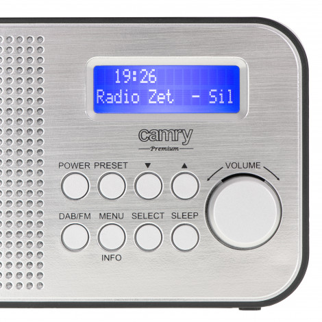 Camry Portable Radio CR 1179 Display LCD, Black/Silver, Alarm function