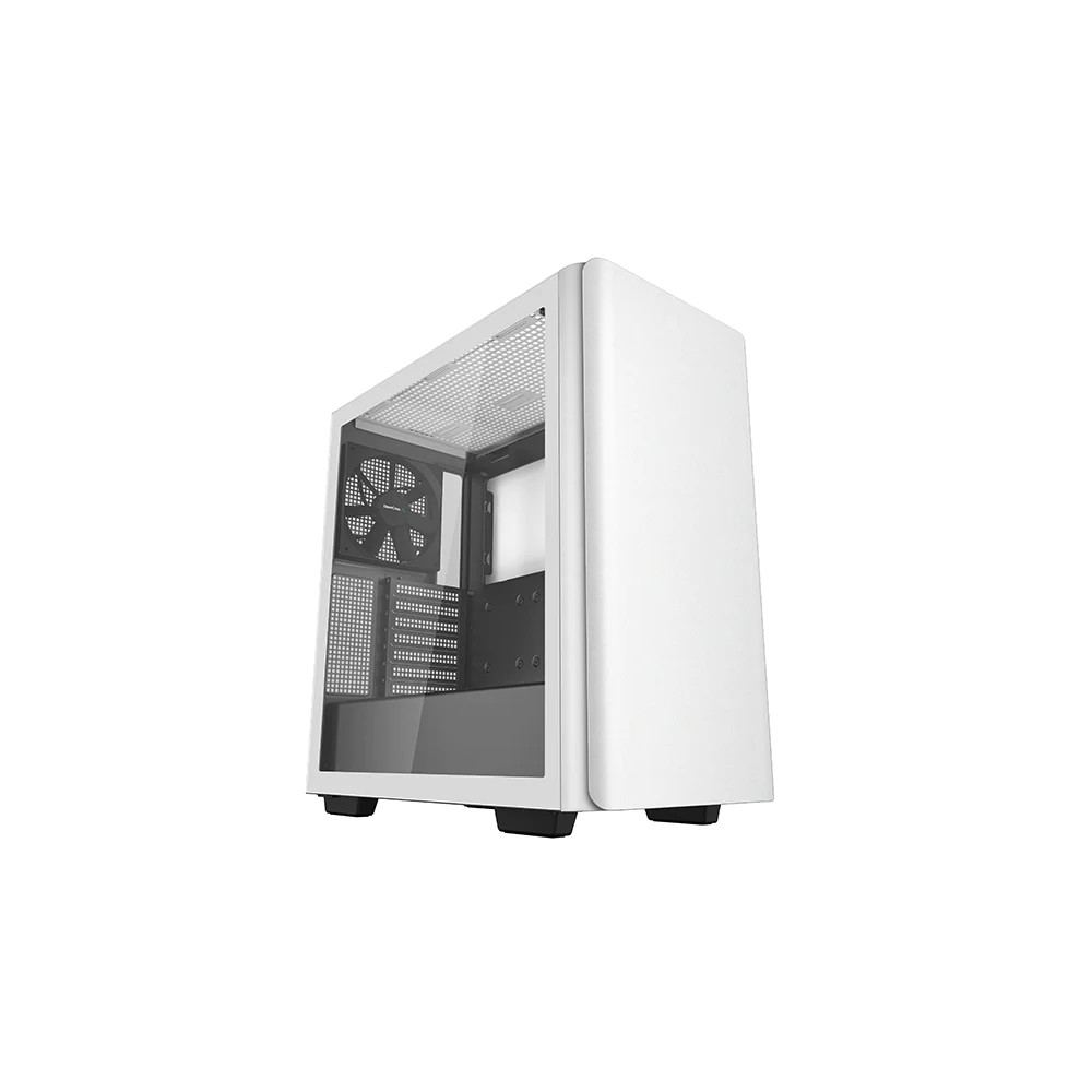 Deepcool MID TOWER CASE CK500 Side window, White, Mid-Tower, Power supply included No