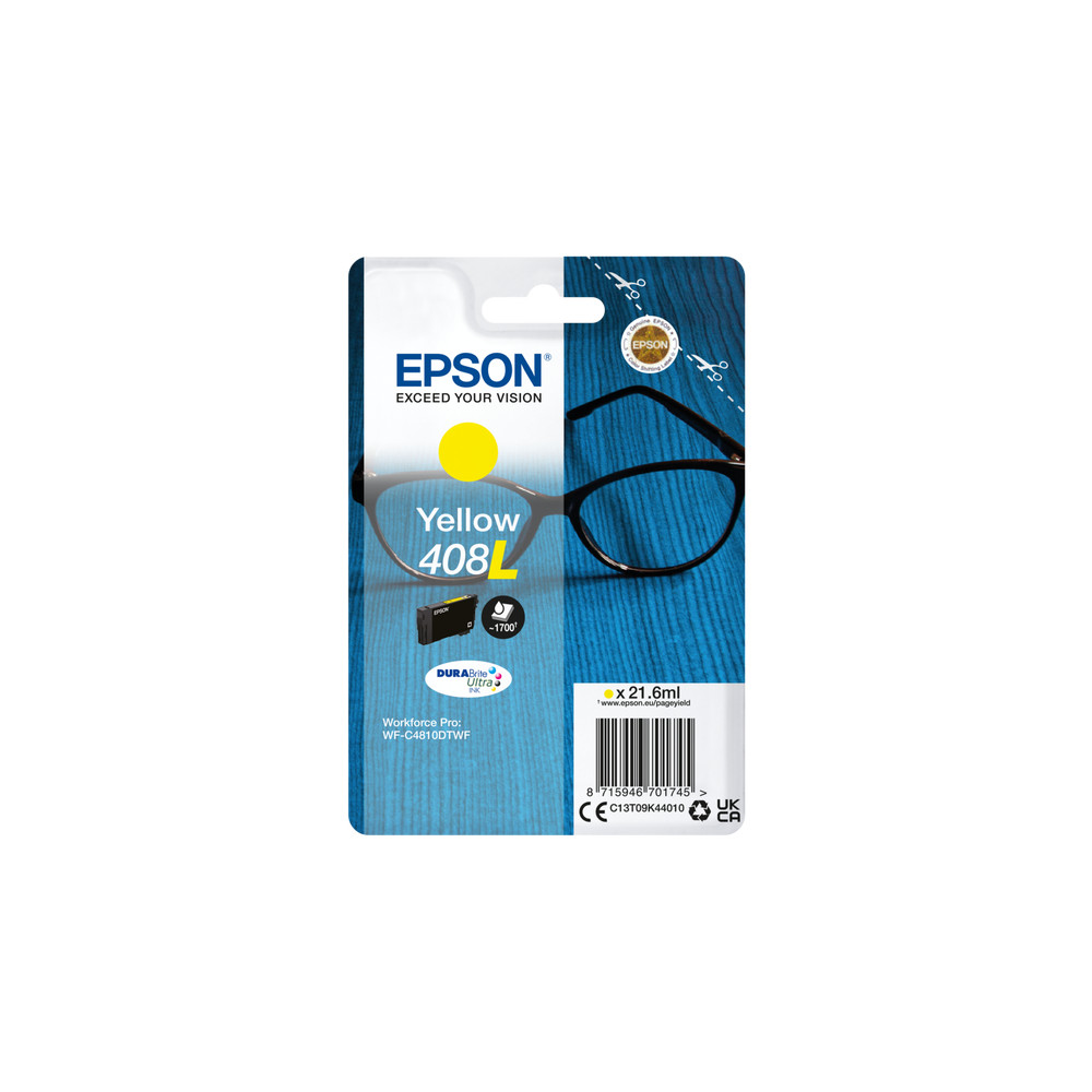 Epson DURABrite Ultra 408L Ink cartrige, Yellow