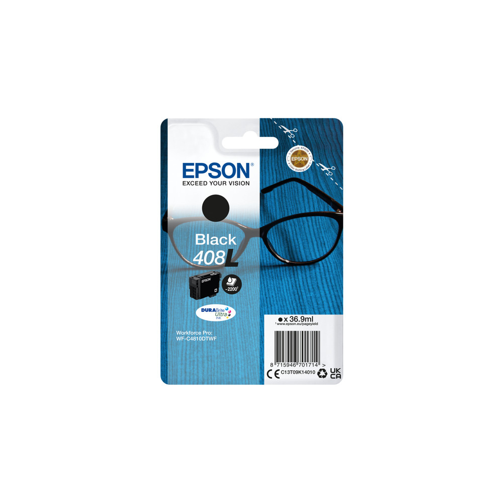 Epson 408L DURABrite Ultra Ink, Black