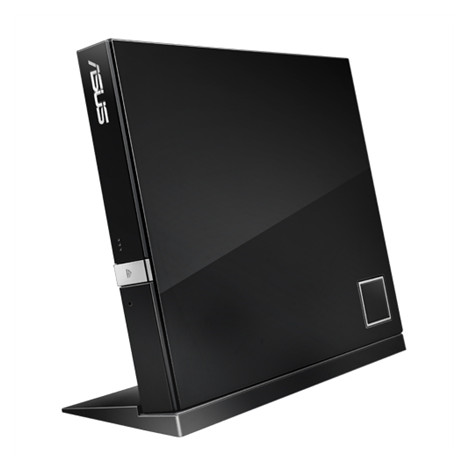 ASUS SBC-06D2X-U External Slim Blu-ray read Drive, Black, BDXL support, 6X Blu-ray reading speed, USB 2.0 Asus