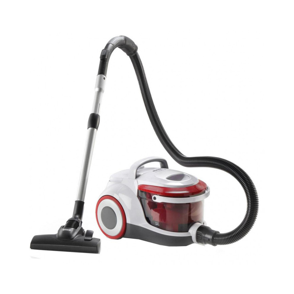 Gorenje Vacuum cleaner VCEB01GAWWF With water filtration system, Wet suction, Power 800 W, Dust capacity 3 L, White/Red
