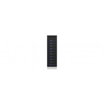 Raidsonic 10 port USB 3.0 Hub Icy Box IB-AC6110 Black