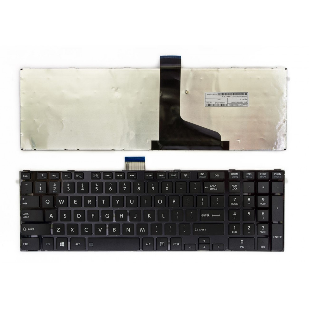 Klaviatūra TOSHIBA Satellite: C850, C855, C870, C875, L850, L855, L870, L875, L950, L955