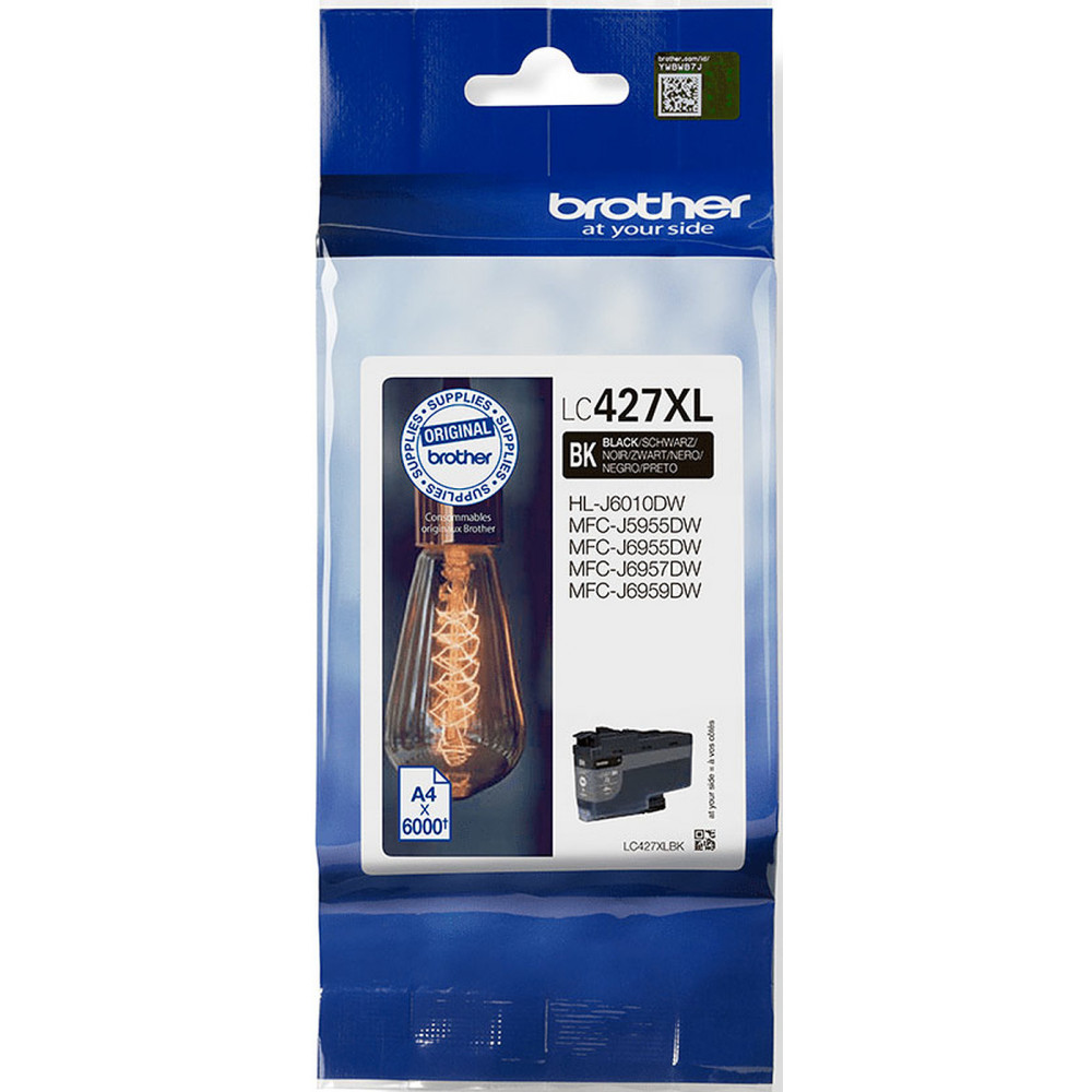 Brother LC427XLBK Ink Cartridge, Black