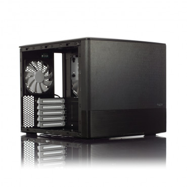 Fractal Design NODE 804 Side window, 2 - USB 3.0Audio in/outPower button with LED (white)HDD activity LED (white), Black, Micro 