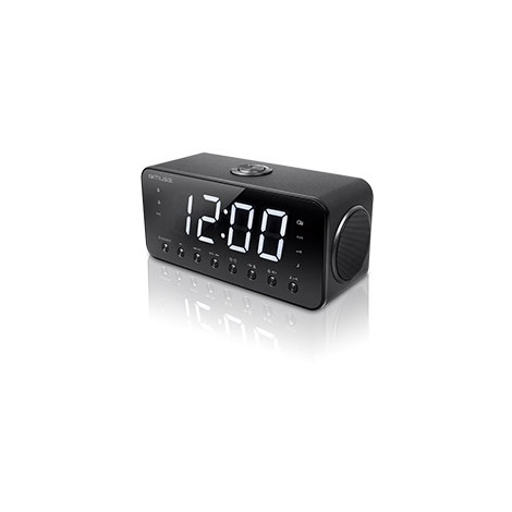 Muse Clock radio M-192CR Black, Display : 1.8 inch white LED with dimmer