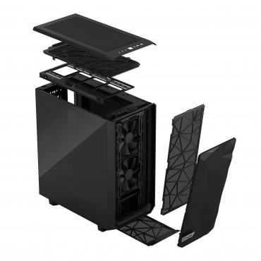 Fractal Design Meshify 2 Compact Dark Tempered Glass Black