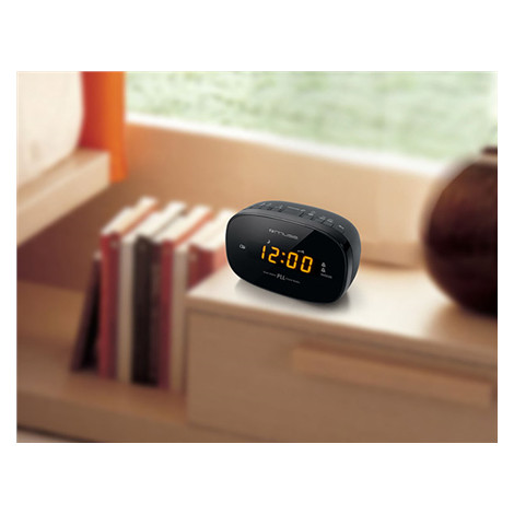 Muse Clock radio PLL M-150CR Black, Alarm function