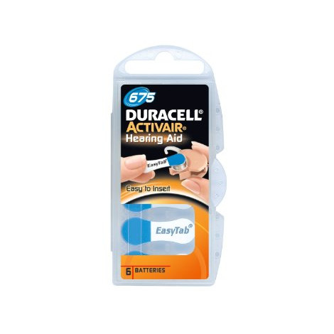 Duracell A675/DA675/ZL675, Zinc air cells, 6 pc(s)