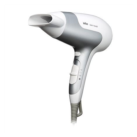 Braun Hair Dryer Satin Hair 5 HD 580 2500 W, Number of temperature settings 3, Ionic function, White/ silver